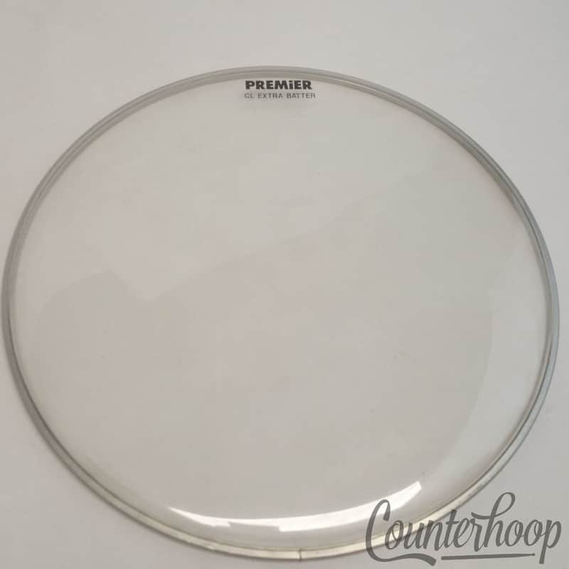 *Premier 13" Tom Drum Head Clear CL Extra Batter Vintage 80s UK England image 1