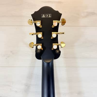 Ibanez AF75G-BKF Artcore Hollowbody Electric Guitar – Black Flat Gold Hardware 2021 image 11