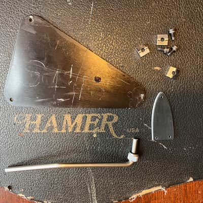 80’s Hamer Steve Stevens 24 fret guitar Floyd Rose Dimarzio project OHSC image 9