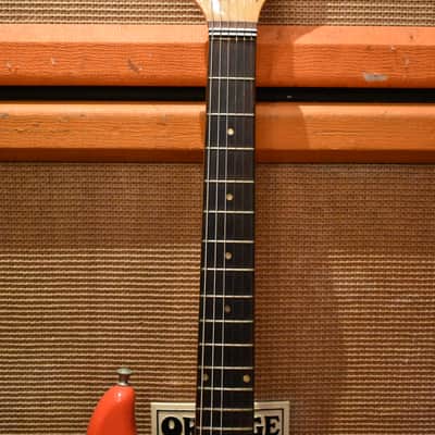 Vintage 1960s Watkins Wem Rapier 33 Solid Body Red Guitar w/ OHSC & Strap image 4
