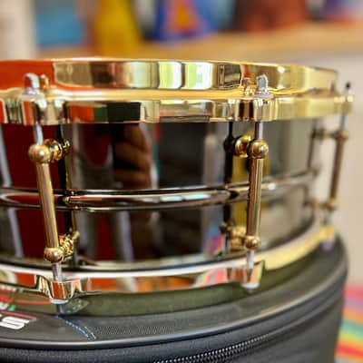 Ludwig LB416BT Back Beauty 14x5 brass on brass - Black Nichel image 6