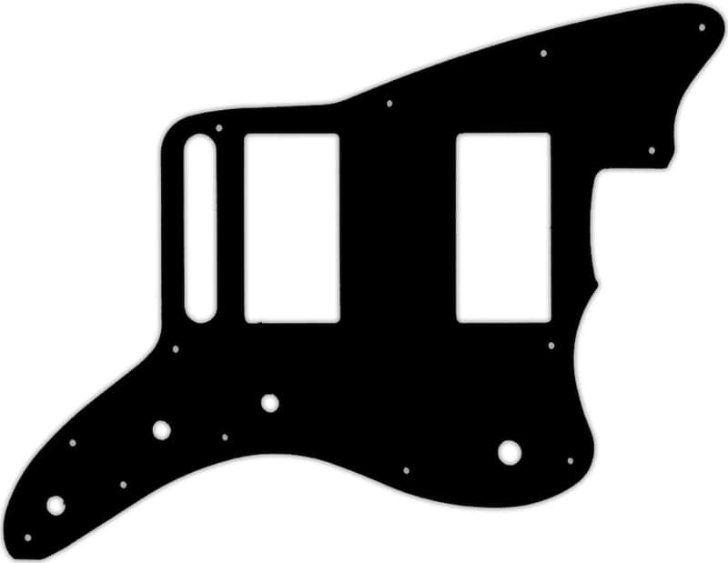 WD Custom Pickguard For Fender Special Edition Blacktop Jazzmaster HH #03 Black/White/Black image 1