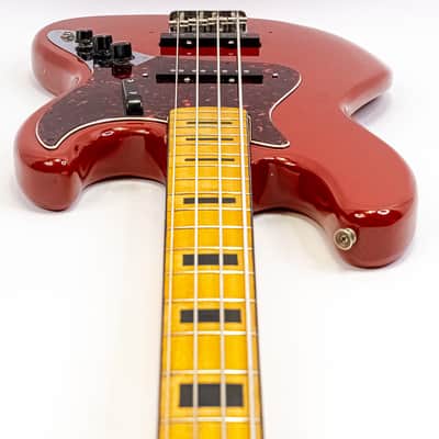 1970s Greco Jazz Bass MIJ Fiesta Red Matching Headstock Block Inlays w/ Gigbag image 11
