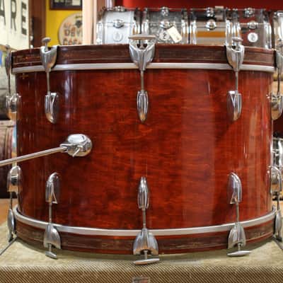 1970s-80s Gretsch Stop Sign/Square Badge Outfit in Rosewood Gloss 14x24 10x12 16x16 image 4