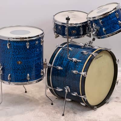 Immagine Slingerland VIDEO 20/12/16/5x14" 60's Drum Set - Blue Agate - 4