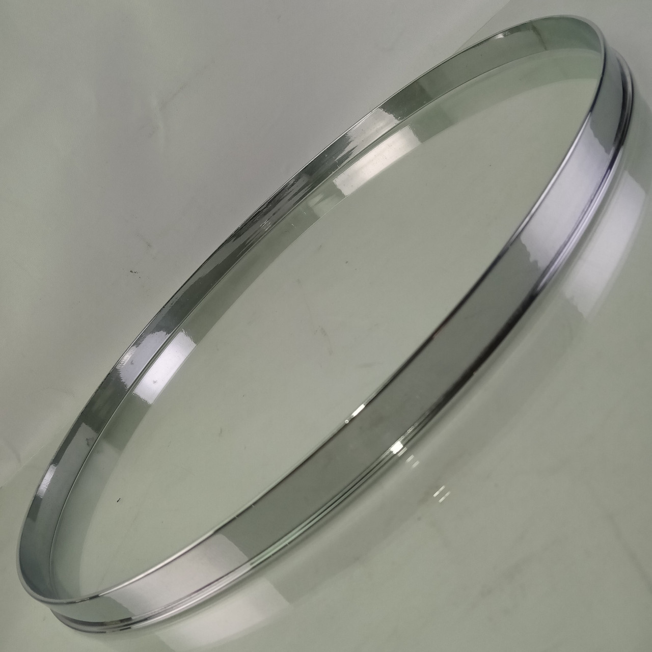 Gretsch 14" Single-Flange Snare/Floor Tom Drum Rim/Hoop Chrome-Brass Broadkaster — main photograph