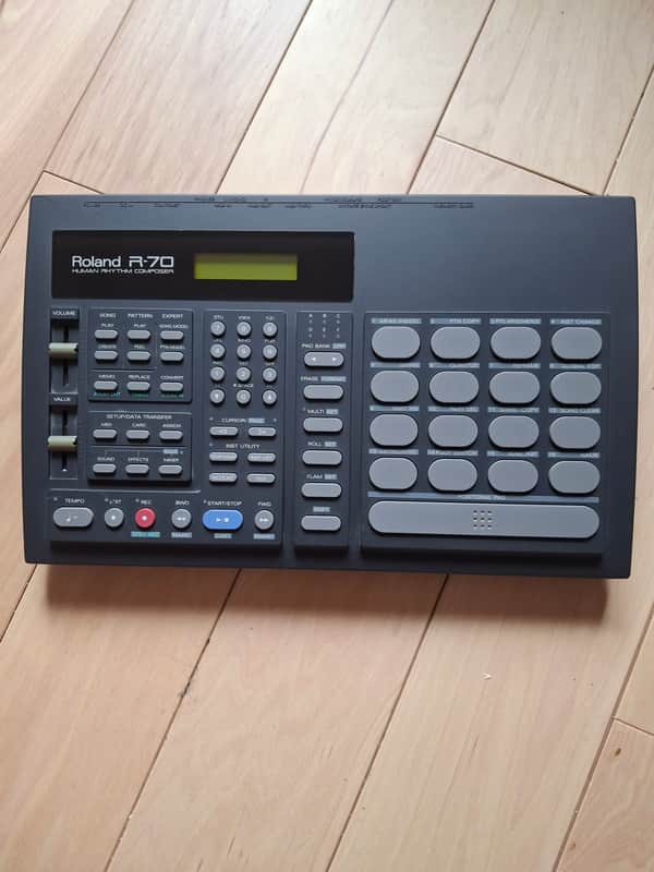 Roland R-70 Human Rhythm Composer 1990s - Black image 1