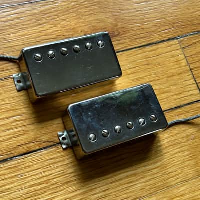 1981 Gibson Tim Shaw Humbucker Set Original Covers 7.11k/7.34k image 3