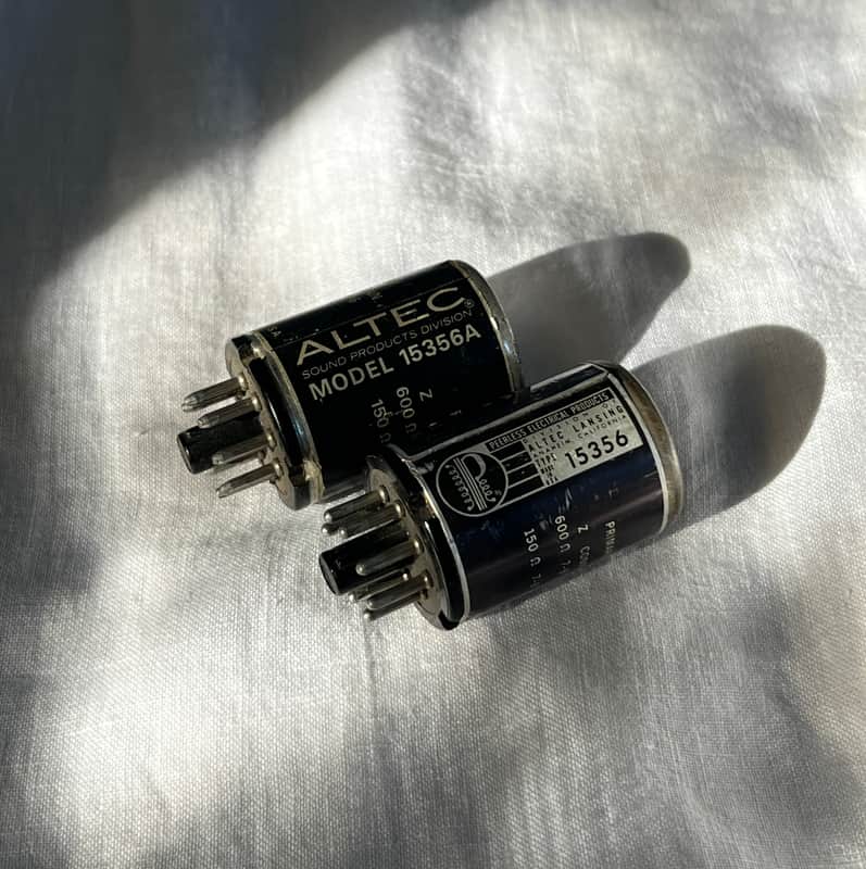 Pair of Vintage Altec/Peerless 15356 and 15356A line transformers image 1