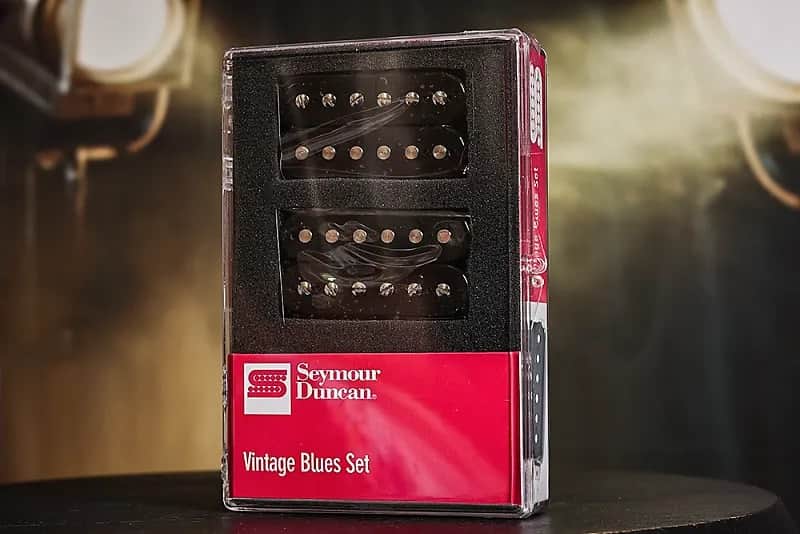 Seymour Duncan Vintage Blues Humbucker Pickup Set - Black image 1