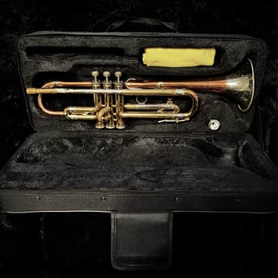 Holton 608 Super Collegiate 1958 - (Courtois-style external top-sprung pistons) Bi-metal bell with red brass stem and nickel flare and yellow brass body with nickel accents image 22