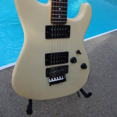 ESP M-2 Craft House 1984 White Banana Headstock image 3