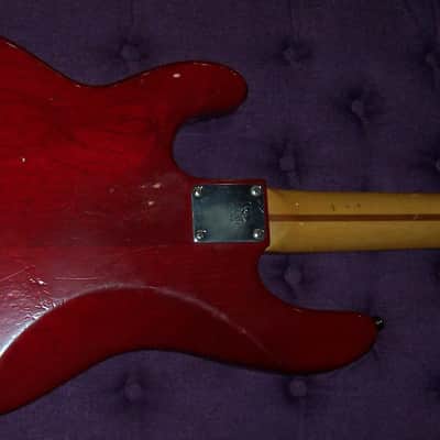 Music Man StingRay 4 H 2EQ 1987 Trans Red image 4