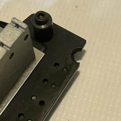 2000's Jackson Dinky Guitars JT-580LP Black Licensed Floyd Rose Tremolo Guitar Bridge image 10