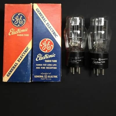 NOS PAIR GE TYPE 82 Coke Bottle POWER Rectifier VACUUM TUBES USA Tested S.7831 image 1
