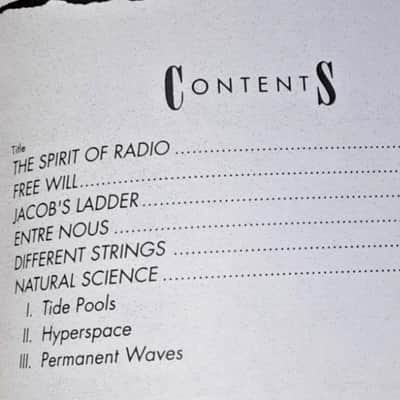 Rush - Permanent Waves - Guitar Tab Book - Tablature Music Songbook image 2