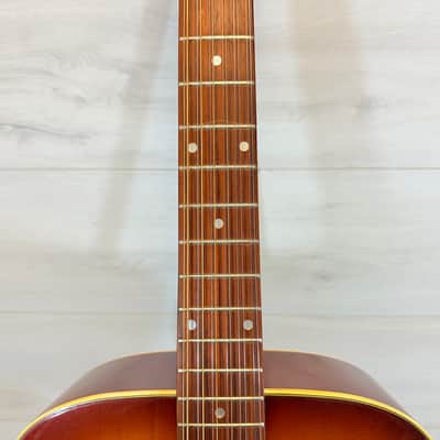 Epiphone FT-160 Texan-12 MIJ 12-String Acoustic Guitar w/ OHSC - Professionally Repaired 1972–1975 production image 6