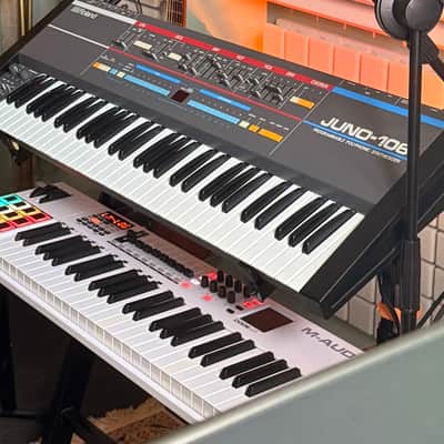 Roland Juno-106 61-Key Programmable Polyphonic Synthesizer 1984 - 1985 - Black