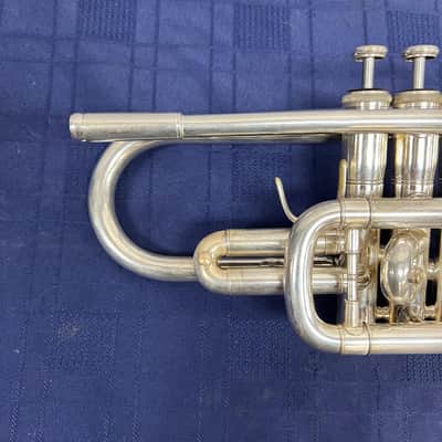 Used Andreas Eastman Silver Bb Cornet with Gard Gig Bag Just Serviced image 3