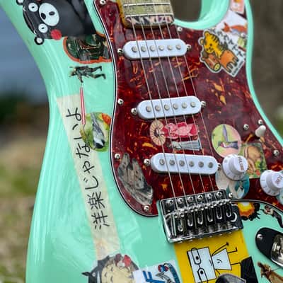 The  Weezer Guitar by Gepettos Guild - Seafoam Green Rivers Cuomo image 11
