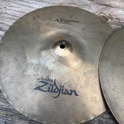 Zildjian A MASTERSOUND 14" Hihats Cymbals hi hat image 3