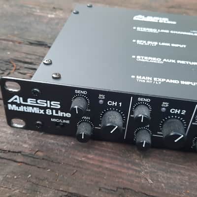 Alesis MultiMix 8 Line 8-Channel Stereo Line Mixer 2010s - Black image 2