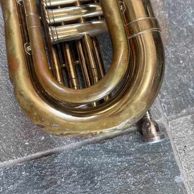 Bach brand Marching Baritone Horn with  mouthpiece, Made in USA image 11