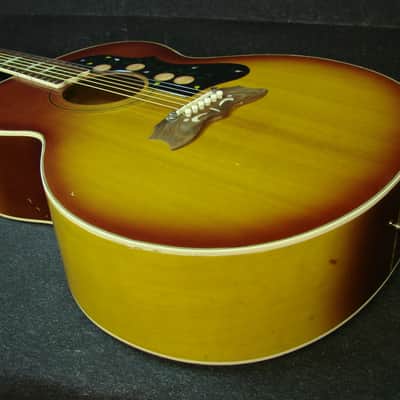 Vintage Made In Japan J-200 Jumbo Acoustic Guitar Ibanez Matsumoko MIJ J200 w/Bag image 3
