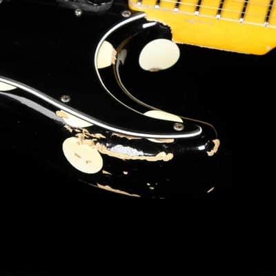 LsL Instruments Saticoy White Heavy Aging Black w/ White Polka Dots image 17