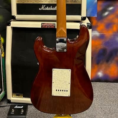 Ibanez style - Luxars S-G37-T 2025 - Flamed brown image 3