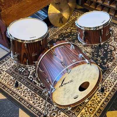 USED/EXCELLENT Sonor Vintage Series 3-piece Drum Set in Rosewood Semi Gloss - 14x22, 8x13, 14x16 with Virgin Bass Drum image 11