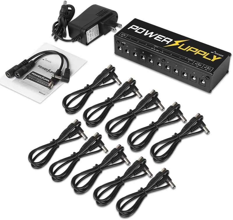 Guitar Pedal Power Supply 10 Isolated DC Output for 9V/12V/18V Effect Pedal image 1