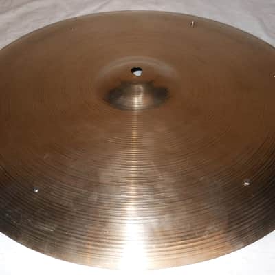 Vintage 1967 Zildjian Matched Set of Cymbals 20" ride, 17" sizzle crash, 14" super-thin hi-hats image 7