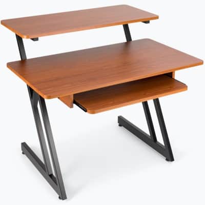 On-Stage WS7500RB Workstation Desk w/Keyboard Tray+Bluetooth Speaker image 2