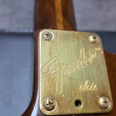 1983 Fender Telecaster Walnut Elite Gold RARE Flagship Top Model American Vintage 80s USA Electric Guitar Walnut Neck Original Hang Tag Manual image 5