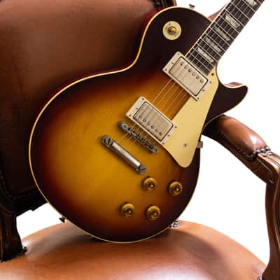 Gibson Custom 1958 Les Paul Standard Reissue Bourbon Burst Ultra Light Aged image 8