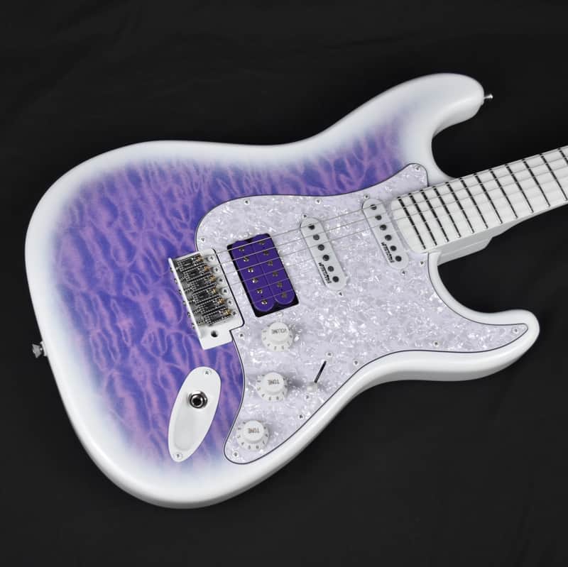 Custom Pre-order! Stratocaster HSS 5-Way Purple Fade Lightweight w DiMarzio Humbucker image 1