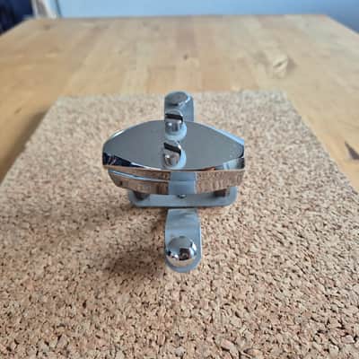 Sonor Phonic Bassdrum Cymbal arm mount bracket prism ~1980 - Chrome image 3