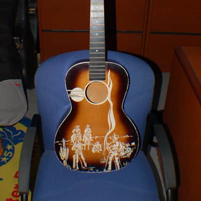 1949 Old Kraftsman Cowboy Guitar Project Body Neck Nut U-Fix Luthier Parts image 1