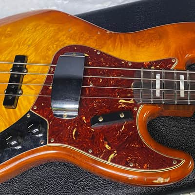 NEW! Fender Artisan Maple Monster Burl Jazz Bass Relic AAA Rosewood - Roasted AA Flamed Maple Neck - Honey Burst Finish - 9.3lbs - Authorized Dealer - G06940 image 3