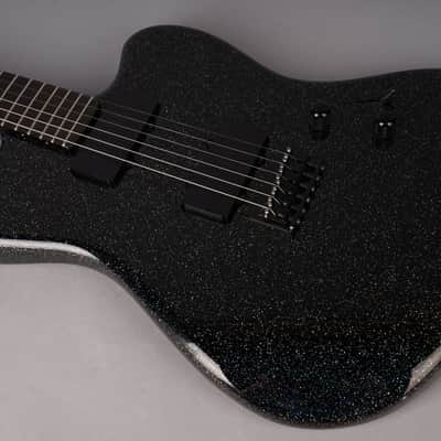 Warmoth Custom Jazzmaster - Black Holo Flake w/SKB HSC image 13