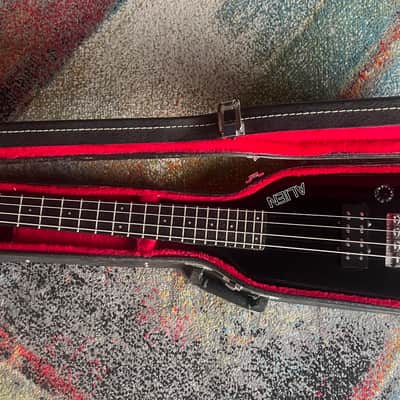 Hondo Alien Headless Bass 1987 Black image 6