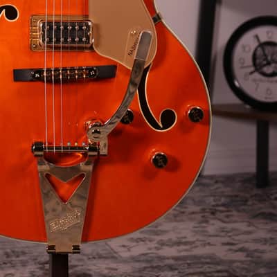 Gretsch Synchromatic Nashville Hollow Body - Ebony Fingerboard, 50's Orange Stain image 3