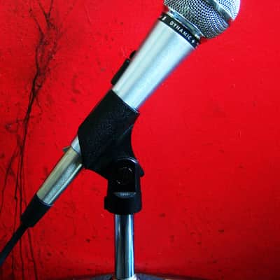 Vintage 1970's Shure PE588 dynamic cardioid microphone Hi Z Satin Chrome w accessories # 1 image 11