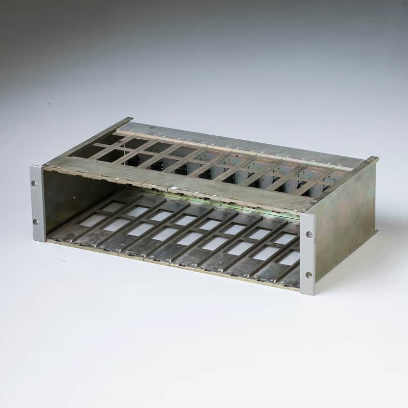 Telefunken S67 vintage 10 slot module rack with connectors inside (unwired) for use with Tab V76, Siemens V72, Tab U73, Siemens V78 etc. image 1