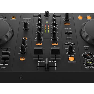 Bundle of Pioneer DJ DDJ-FLX4 2-Channel DJ Controller + Case, Headphones, Ties image 3