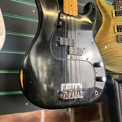 Fender Precision Bass Black 1978 Vintage Electric Bass Guitar image 3