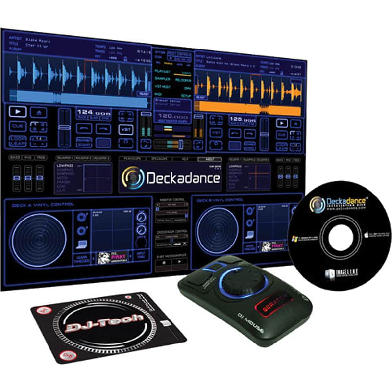 DJ Tech - DJ Mouse and Mouse Pad - MP3 Mixing Software, Mouse & Scratch Mat image 1