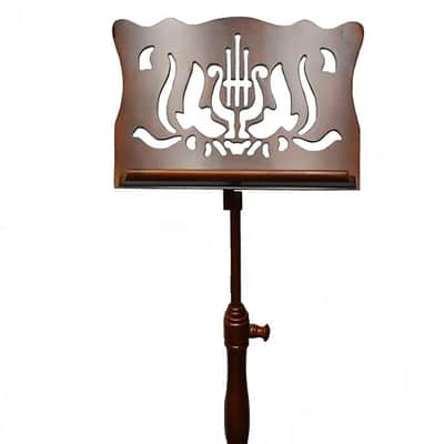 Frederick Adjustable Music Stand Designer Style Walnut image 4
