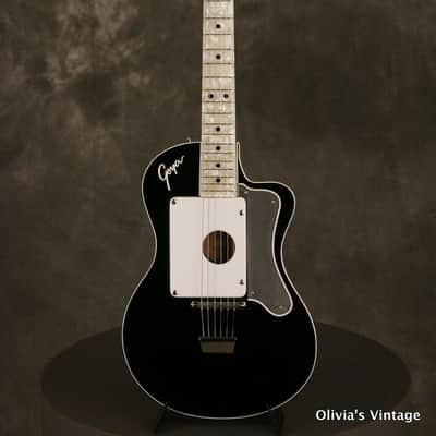 RARE 1960's GOYA/Hagstrom model JB-80 factory ACOUSTIC modular insert BLACK #004 image 2